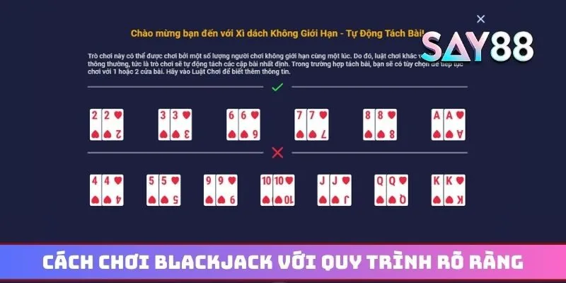 Cách chơi Blackjack với quy trình rõ ràng qua 3 bước