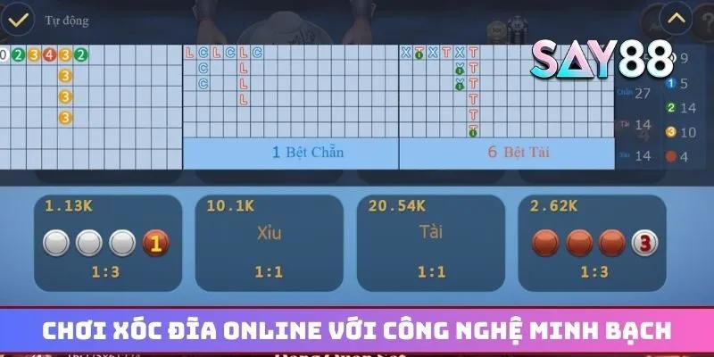 Chơi xóc đĩa online với công nghệ minh bạch, an toàn