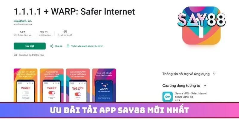 Ưu đãi khi anh em hoàn thành tải app Say88 mới nhất